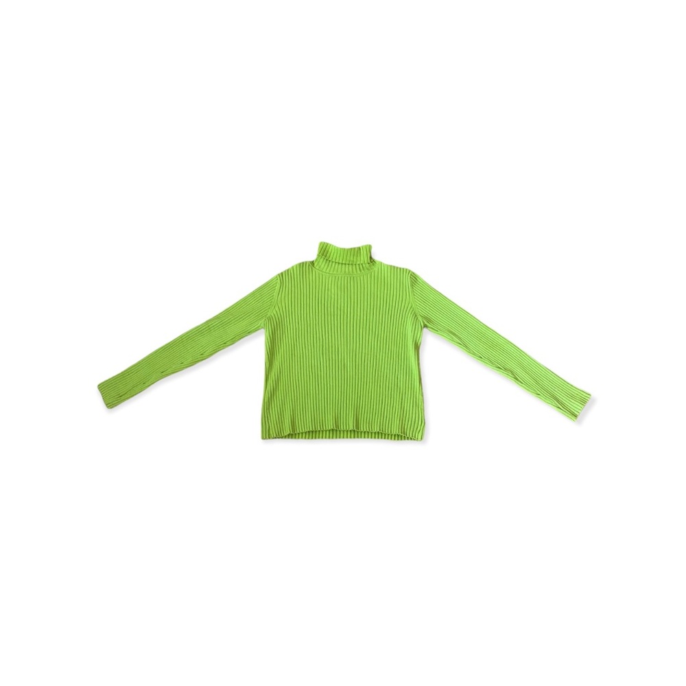 Vintage lime green turtleneck - Picture 1 of 3